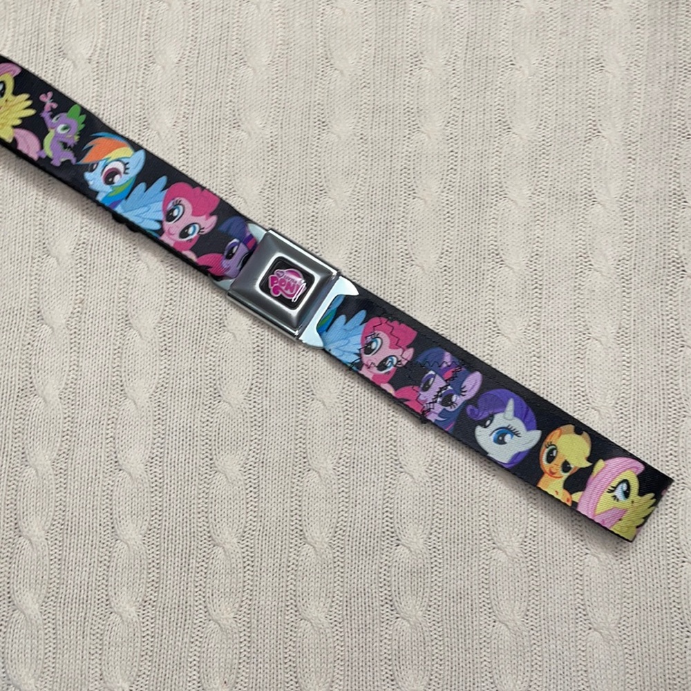 My Little Pony belt, seat belt buckle style adjust